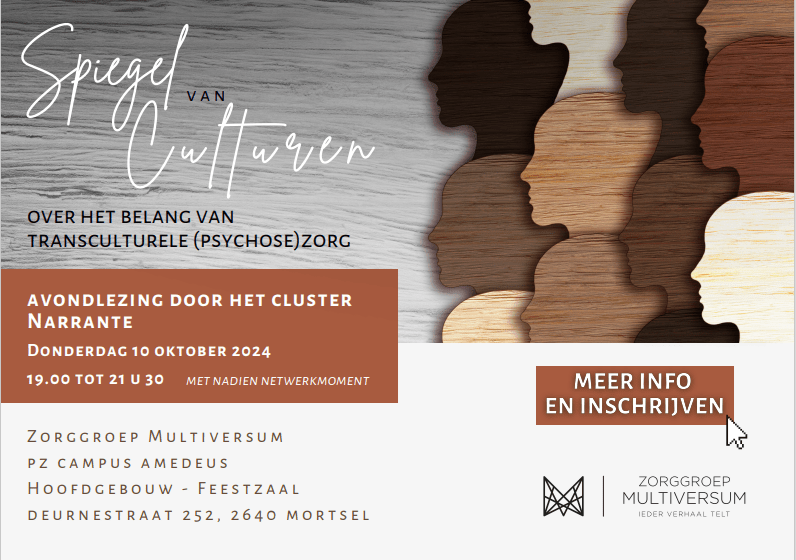 Avondlezing ‘Spiegel van Culturen’: Over het belang van transculturele (psychose)zorg | 10 oktober 2024