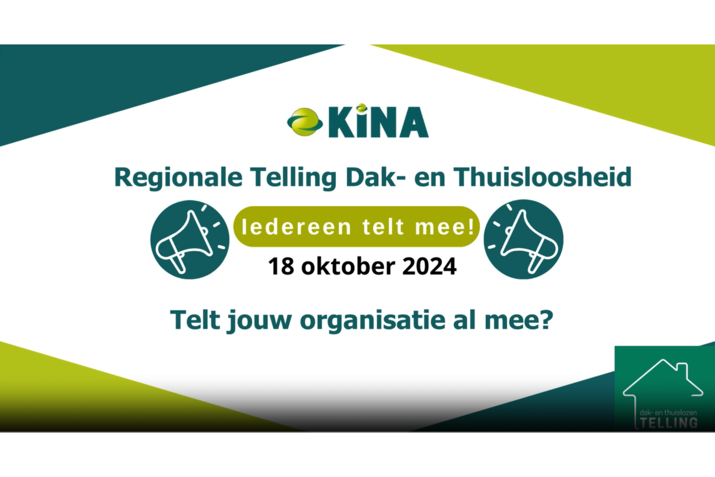 Regionale telling tegen dak- en thuisloosheid | 18 oktober 2024