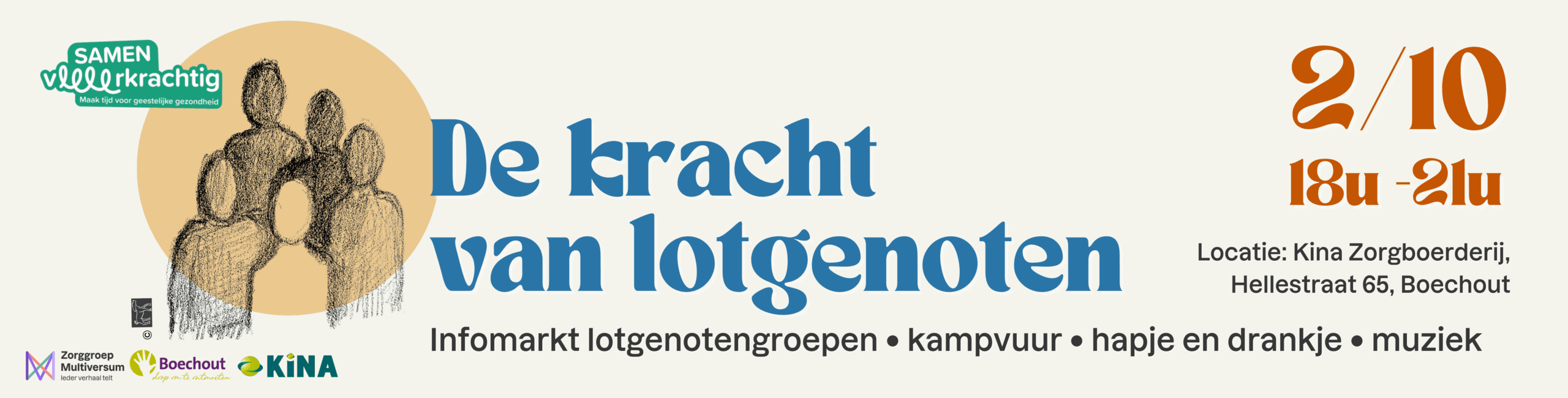 Lotgenotenmarkt ‘De kracht van lotgenoten’ | 2 oktober 2025 (Boechout)